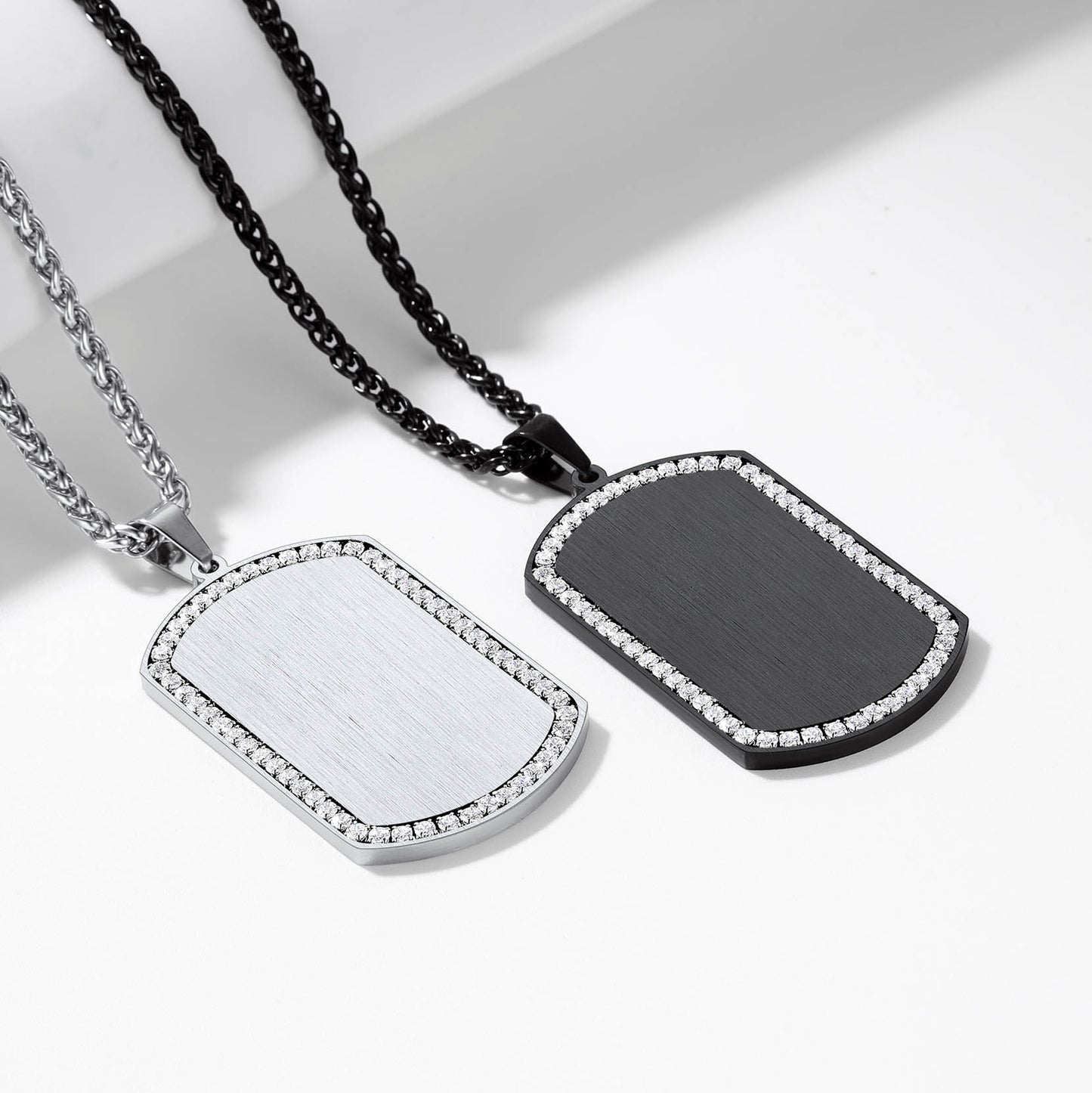 Richsteel Personalized Dog Tags Pendant Necklace