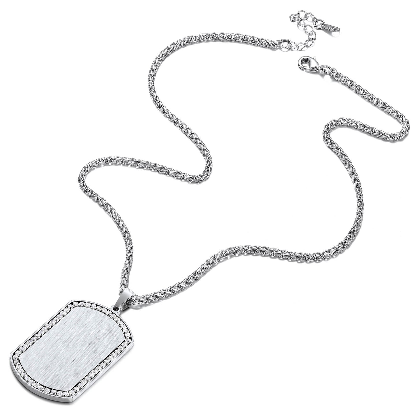 Richsteel Personalized Dog Tags Pendant Necklace
