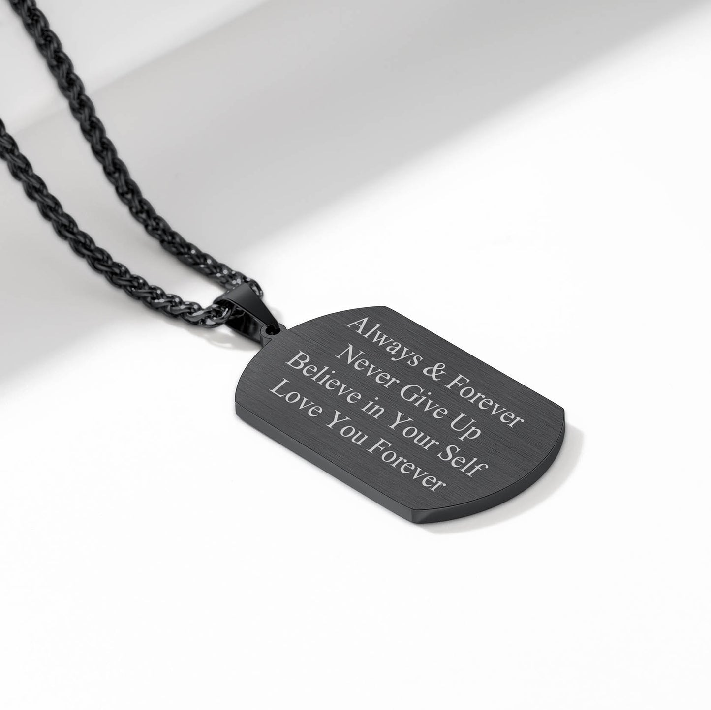 Richsteel Personalized Dog Tags Pendant Necklace
