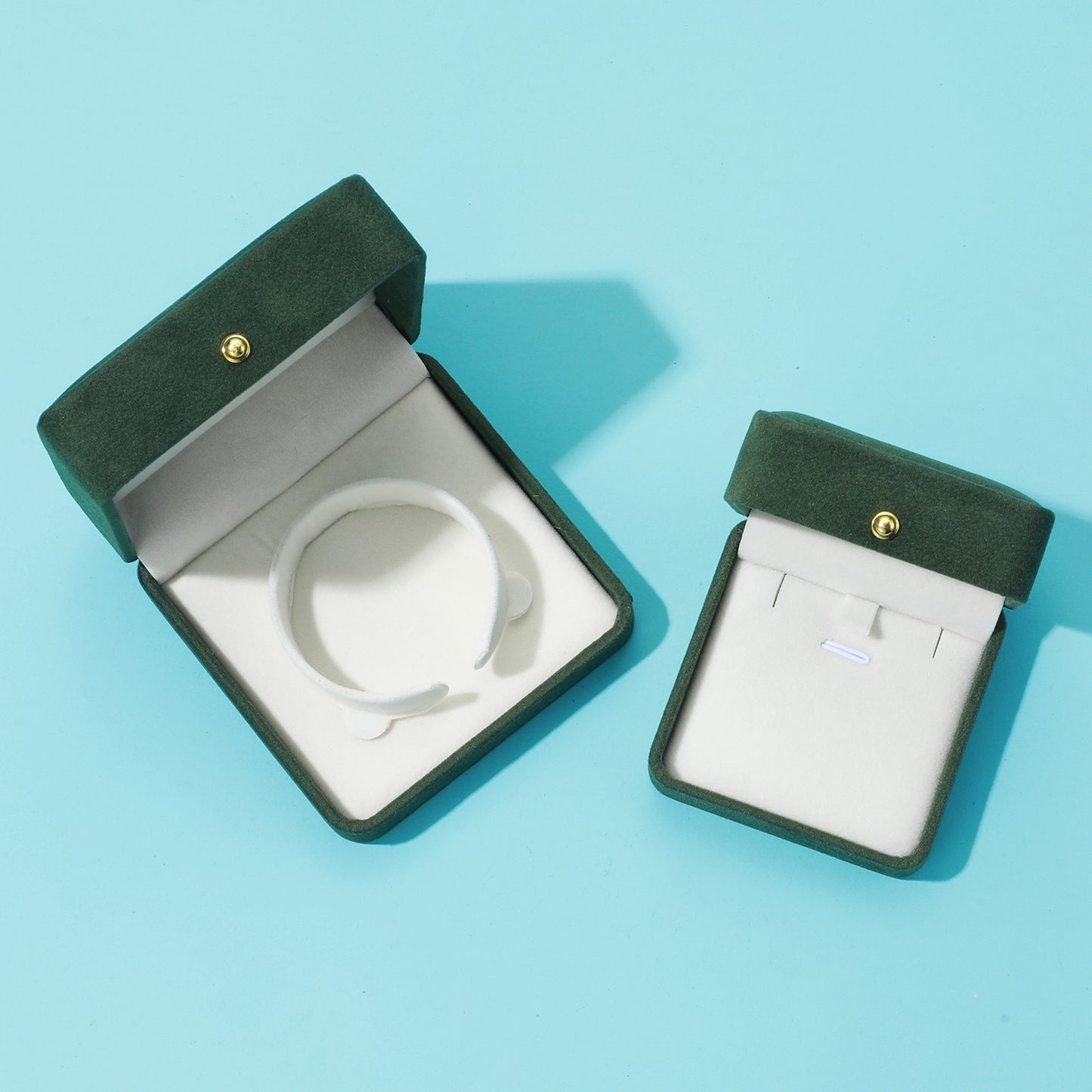 RichSteel Jewellery Cases with Dark Green Velvet