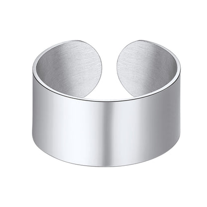 Richsteel Stainless Steel Open Band Ring