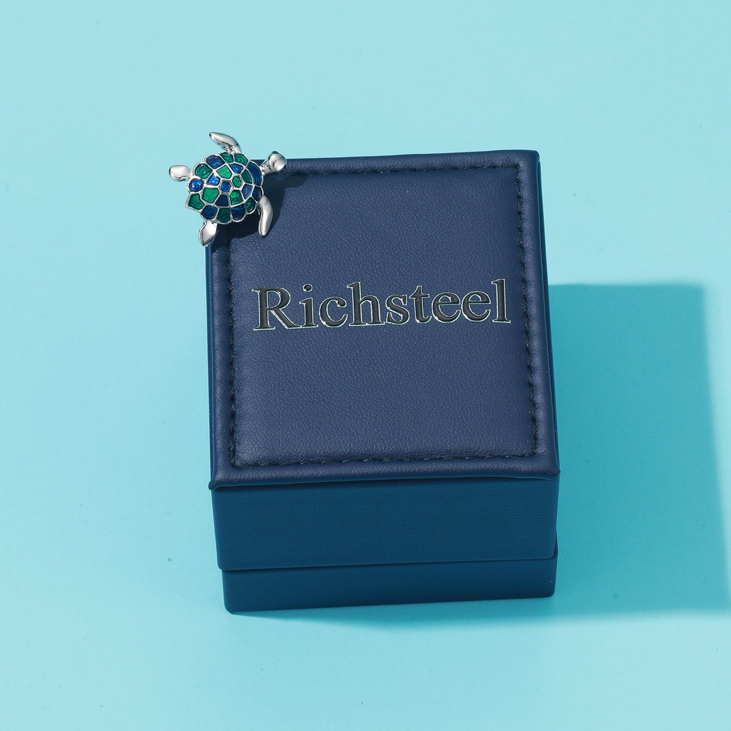 RichSteel Brooches Being Jewelry Turtle Rhinestone Brooch for Women